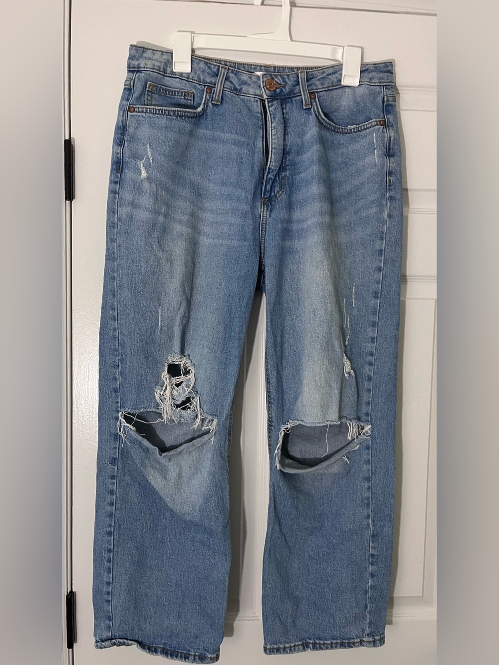 LC Lauren Conrad Women’s Crop Blue Jeans Size 12